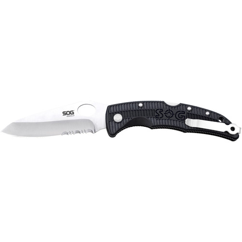 SOG SOGzilla Small Folding Knife (Partially-Serrated, Clamshell Packaging)