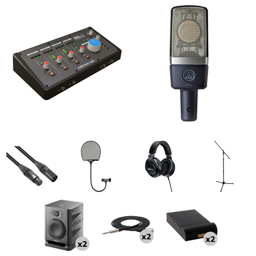 Solid State Logic SSL 12 USB Audio Interface with Home Studio Kit