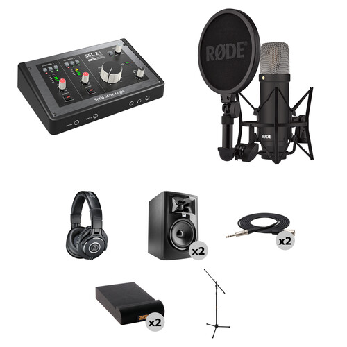 Solid State Logic SSL 2 MKII USB-C Audio/MIDI Interface with Home Studio Kit
