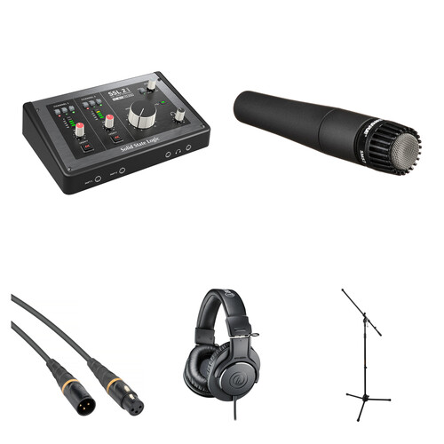 Solid State Logic SSL 2 MKII USB-C Audio Interface with Guitar Recording Kit