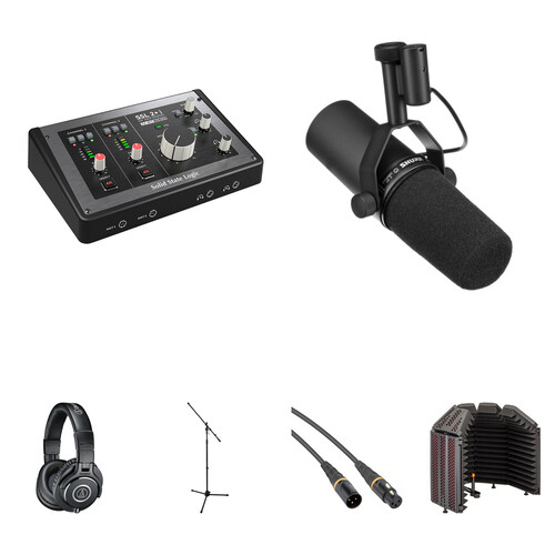Solid State Logic SSL 2+ MKII USB-C Audio/MIDI Interface with Voiceover Kit