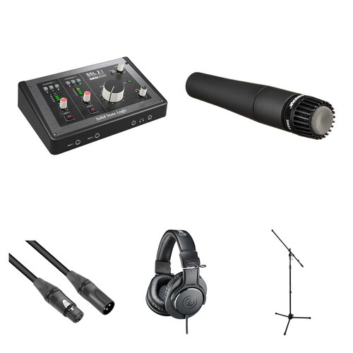 Solid State Logic SSL 2 MKII USB-C Audio Interface with Guitar Recording Kit