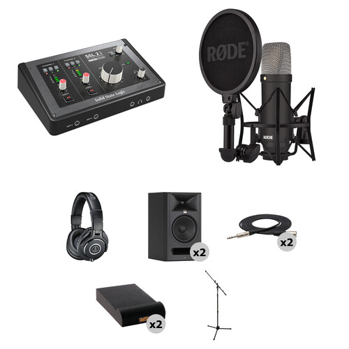 Solid State Logic SSL 2 MKII USB-C Audio/MIDI Interface with Home Studio Kit