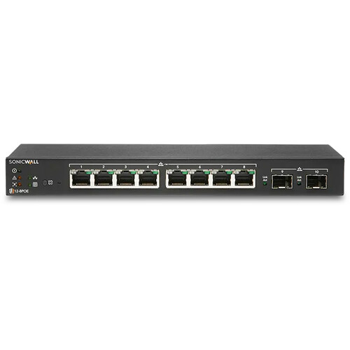 SonicWALL SWS12-8 8-Port Gigabit Managed Network Switch with 1-Year Management & Support Service