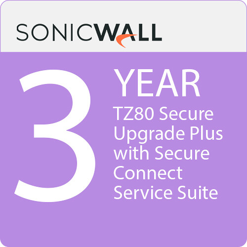 SonicWALL TZ80 Secure Upgrade Plus with 3-Years Secure Connect Service Suite