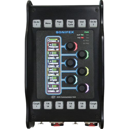 Sonifex AVN-CU2-RAV Configurable Ravenna/AES67 Commentary Unit for 2 Commentators
