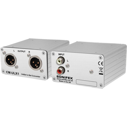 Sonifex CM-ULR1 Unbalanced RCA to Balanced XLR Audio Converter