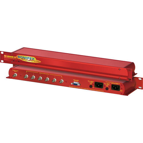Sonifex 6-Way Word Clock Distribution Amplifier with Dual Power Supplies (1 RU)