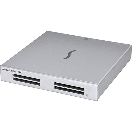 Sonnet Qio CF4 Professional CompactFlash Media Reader with PCIe 2.0 Card Interface for Macs with Thunderbolt or Thunderbolt 2 ports