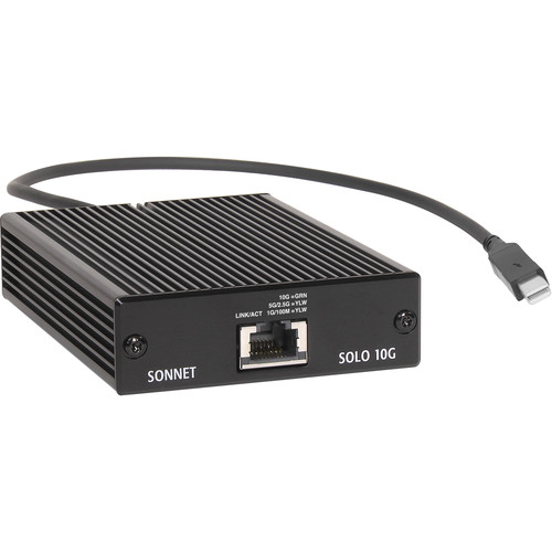 ルーター・ネットワーク機器 Sonnet Technologies Solo10G Thunderbolt2 Sonnet Solo10G Thunderbolt 2 to 10GBase-T Ethernet SOLO10G-TB2
