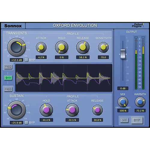 Sonnox Oxford Envolution - Frequency-Dependent Envelope Shaper (Native, Download)