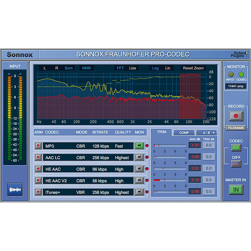 Sonnox Fraunhofer Pro-Codec Audio Plug-In (AAX Native )