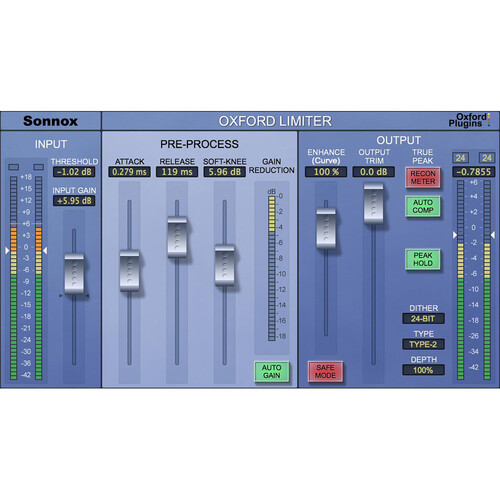 Sonnox Oxford Limiter Audio Plug-In (HD-HDX)