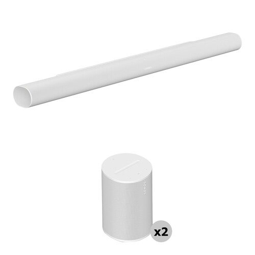Sonos Arc Ultra Soundbar & 2 x Era 100 Speakers Set (White)