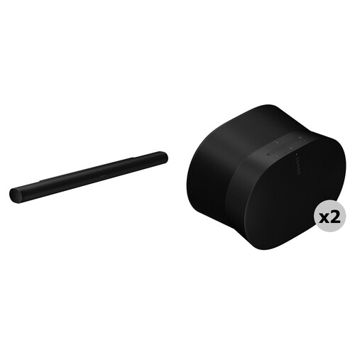 Sonos Arc Ultra Soundbar and Two Era 300 Speakers (Black)