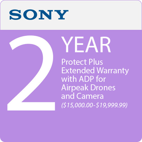 Sony 2-Year Protect Plus Extended Warranty with ADP for Airpeak Drones and Camera ($15,000.00-$19,999.99)