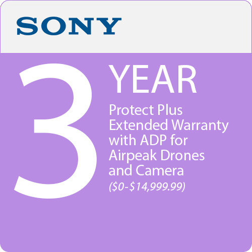 Sony 3-Year Protect Plus Extended Warranty with ADP for Airpeak Drones and Camera ($0-$14,999.99)