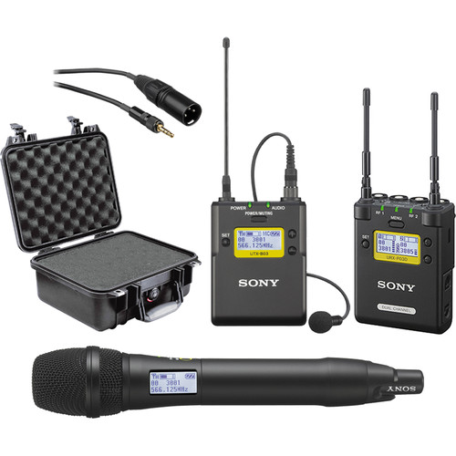 Sony 2-Channel Receiver with Bodypack and Handheld Microphone
