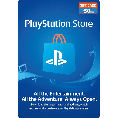 Sony PlayStation Store $50 Gift Card 3002265 B&H Photo Video