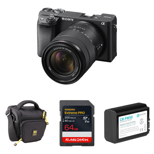 Sony a6400 Mirrorless Camera with 18-135mm f/3.5-5.6 Lens and