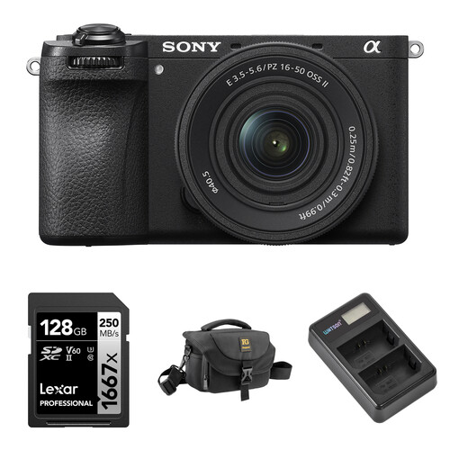 Sony a6700 Mirrorless Camera with 16-50mm f/3.5-5.6 II Lens and Basic Bundle