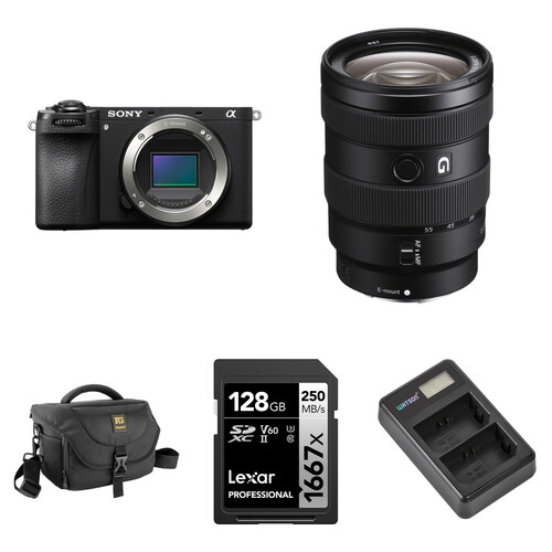 Sony a6700 Mirrorless Camera with 16-55mm f/2.8 Lens and Basic Bundle
