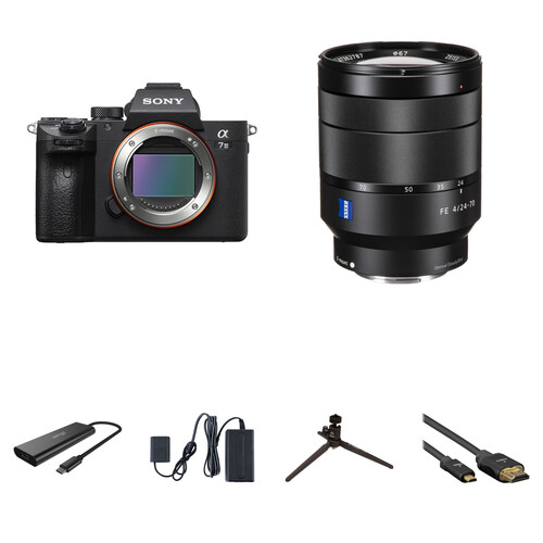 Sony a7 III Mirrorless Camera and 24-70mm f/4 Lens and Home Streaming Kit
