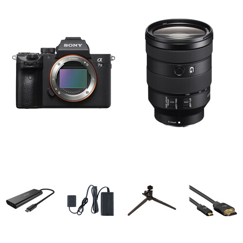 Sony a7 III Mirrorless Camera and 24-105mm Lens and Home Streaming Kit