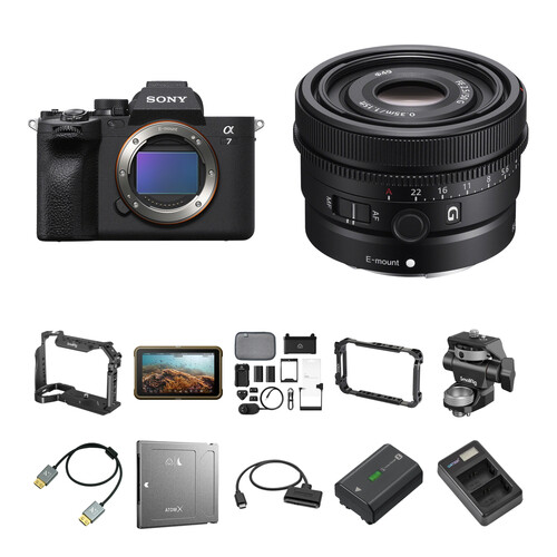 Sony a7 IV Mirrorless Camera with 50mm f/2.5 Lens and External Recording Kit