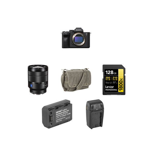 Sony a7 IV Mirrorless Camera with 24-70mm f/4 Lens and Accessories Kit