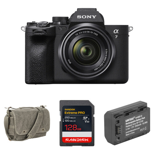 Sony a7 IV Mirrorless Camera with 28-70mm f/3.5-5.6 Lens and Basic Bundle