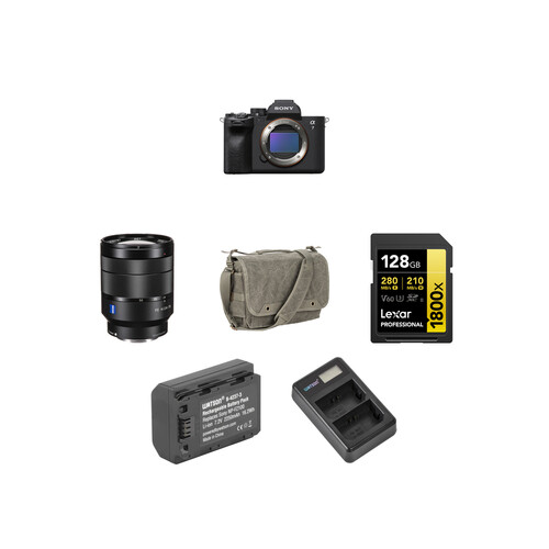 Sony a7 IV Mirrorless Camera with 24-70mm f/4 Lens and Accessories Kit