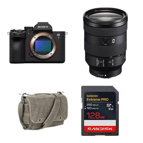 Sony a7 V Mirrorless Camera with 24-105mm f/4 Lens and Basic Bundle