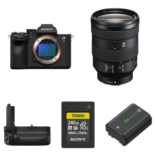Sony a7 V Mirrorless Camera with 24-105mm f/4 Lens and Performance Kit