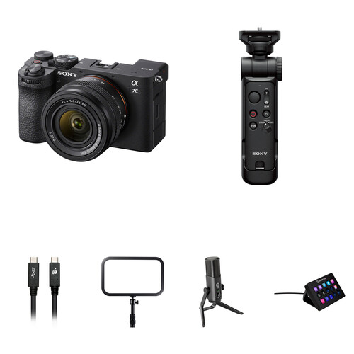 Sony a7C II Mirrorless Camera with 28-60mm f/4-5.6 Lens and Live Streaming Kit (Black)