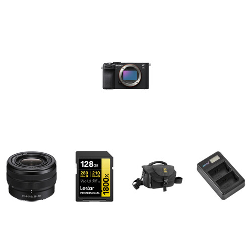 Sony a7C II Mirrorless Camera with 28-60mm f/4-5.6 Lens and Basic Bundle (Black)