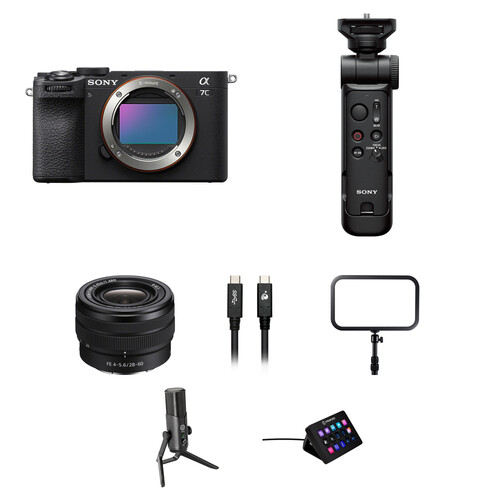 Sony a7C II Mirrorless Camera with 28-60mm f/4-5.6 Lens and Live Streaming Kit (Black)
