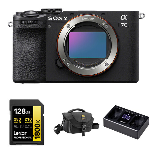 Sony a7C II Mirrorless Camera with Basic Bundle (Black)