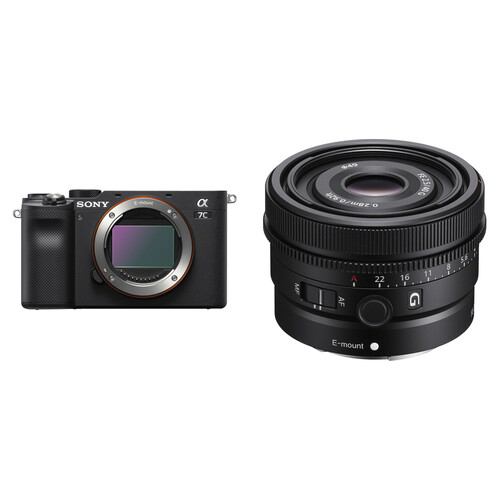 Sony A7C MRRLS CAMER BODY-BLK/40mm LENS KIT