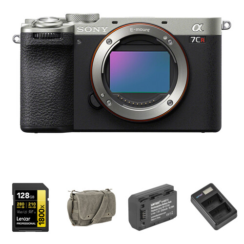 Sony a7CR Mirrorless Camera with Basic Bundle (Silver)