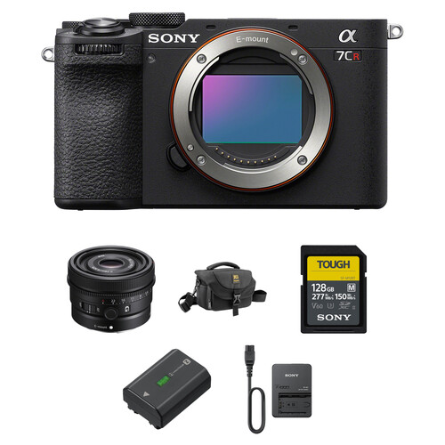 Sony a7CR Mirrorless Camera with 40mm f/2.5 Lens and Essentials+ Kit (Black)