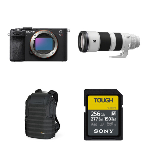 Sony a7CR Mirrorless Camera with 200-600mm f/5.6-6.3 Lens and Nature Photography Kit (Black)