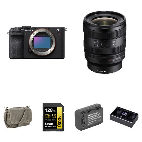 Sony a7CR Mirrorless Camera with 16-25mm f/2.8 Lens and Basic Bundle (Black)