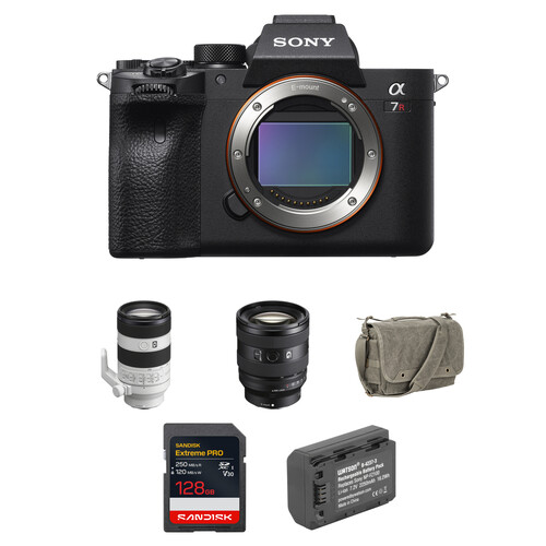Sony a7R IVA Mirrorless Camera with 20-70mm f/4 and 70-200mm f/4 II Lenses and Basic Bundle