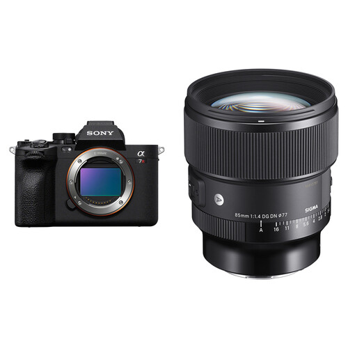 Sony a7R V Mirrorless Camera with Sigma 85mm f/1.4 Lens for Portrait Photography