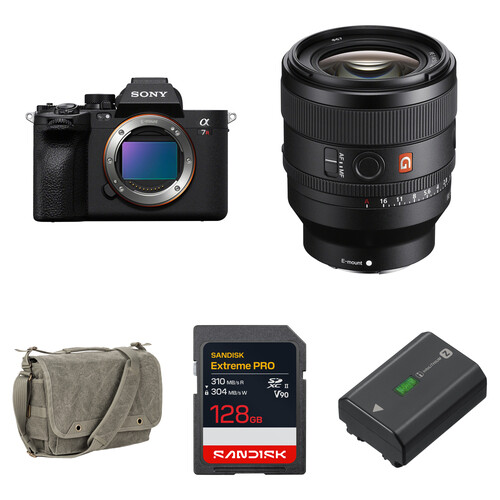 Sony a7R V Mirrorless Camera with 50mm f/1.4 Lens and Essentials+ Kit