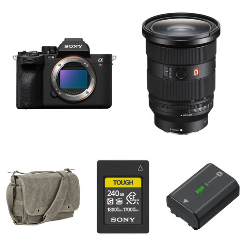 Sony a7R V Mirrorless Camera with 24-70mm f/2.8 II Lens and Essentials+ Kit