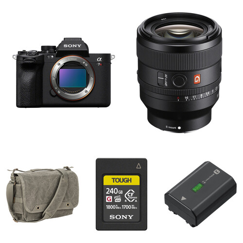 Sony a7R V Mirrorless Camera with 50mm f/1.4 Lens and Essentials+ Kit