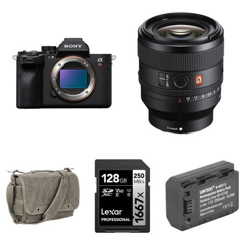 Sony a7R V Mirrorless Camera with 50mm f/1.4 Lens and Basic Bundle