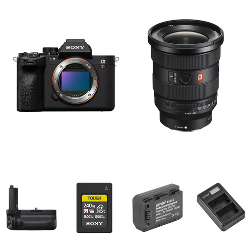 Sony a7R V Mirrorless Camera with 16-35mm f/2.8 II Lens and Performance Kit